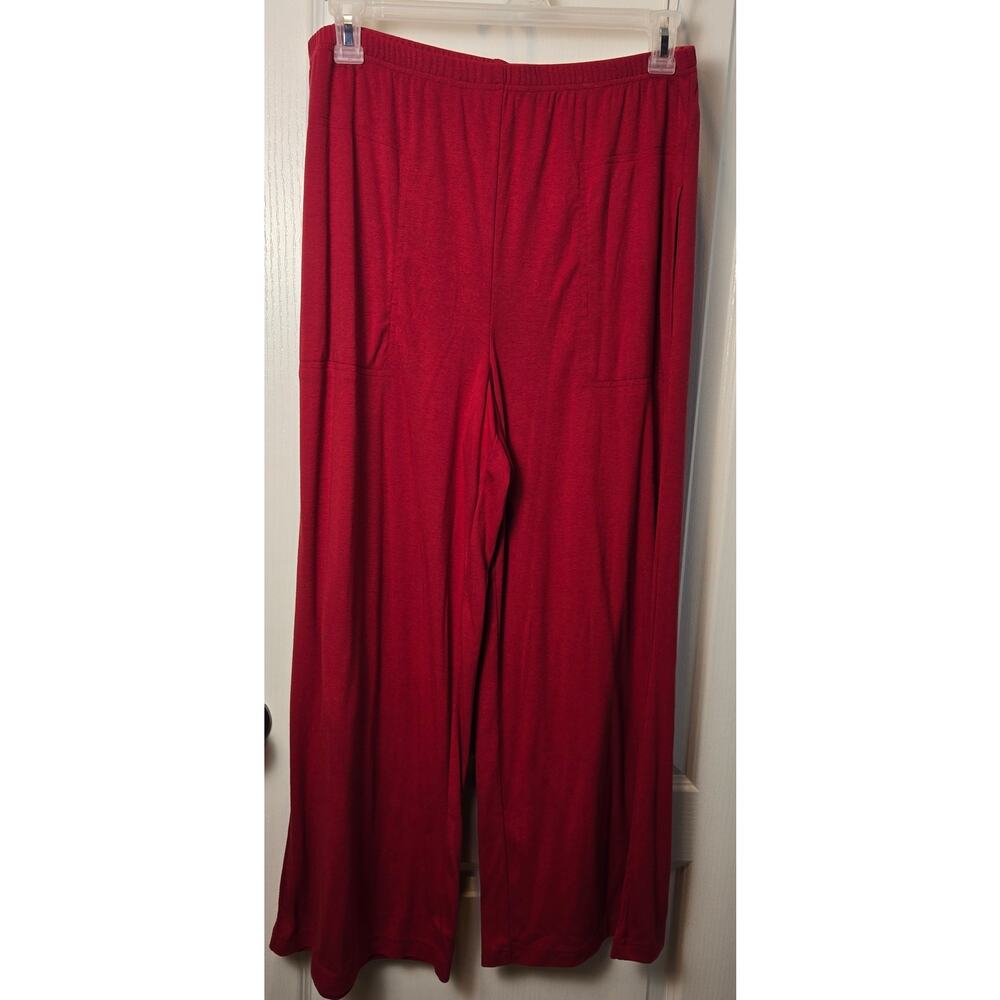 free-est Free People super wide leg pull on pant red sz XL